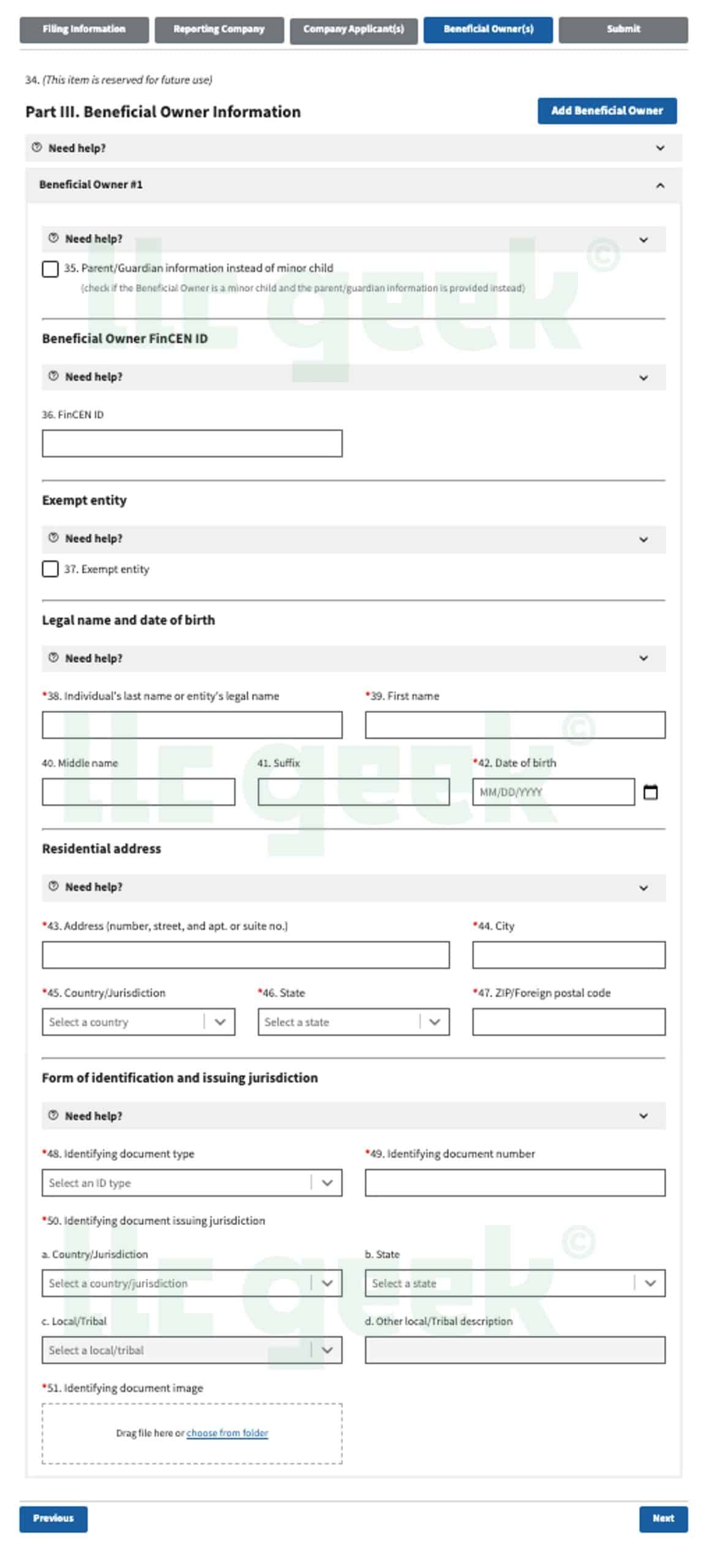 BOIR For LLC BOIR Filing Guide amp Screenshots LLC Geek