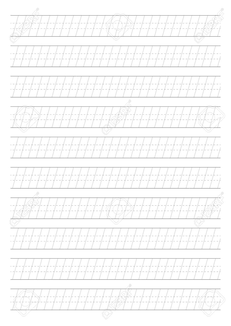 Calligraphy Drill Calligraphy Paper Printable Calligraphy Guide 