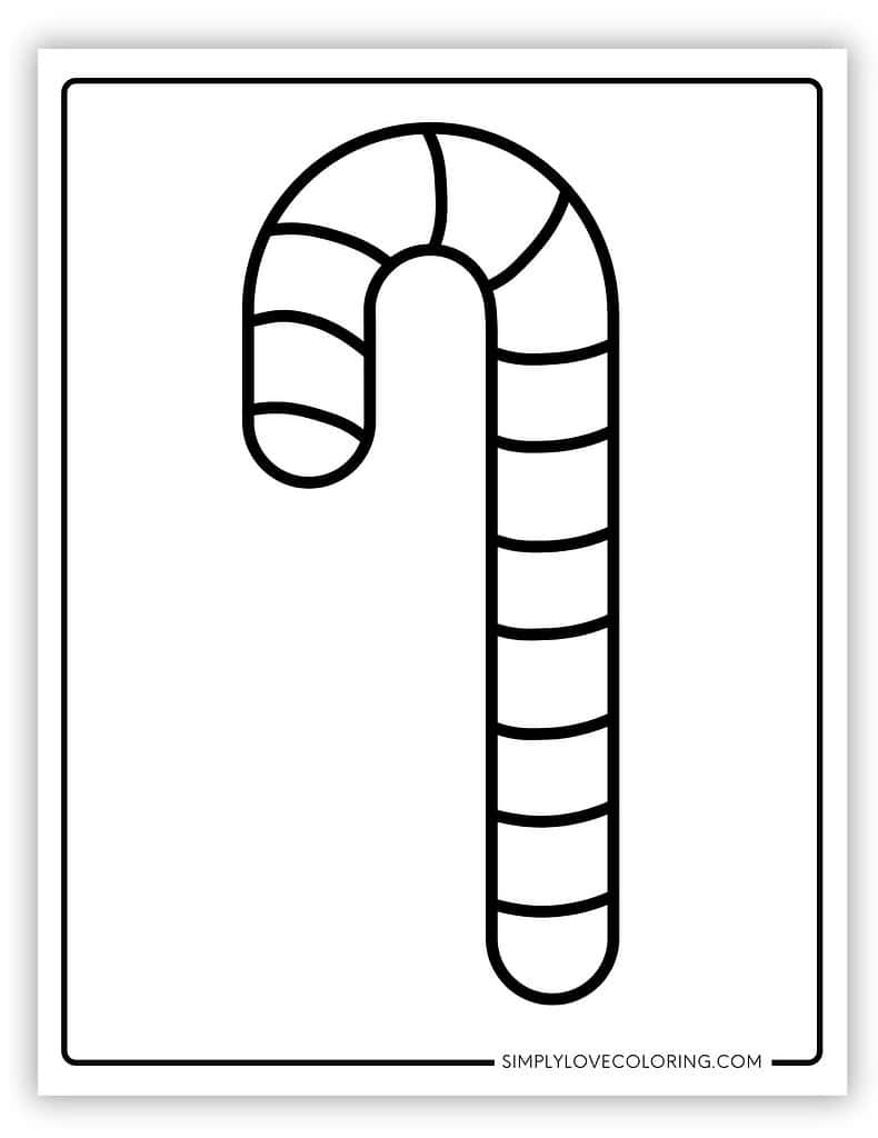 Candy Cane Template Free Printable