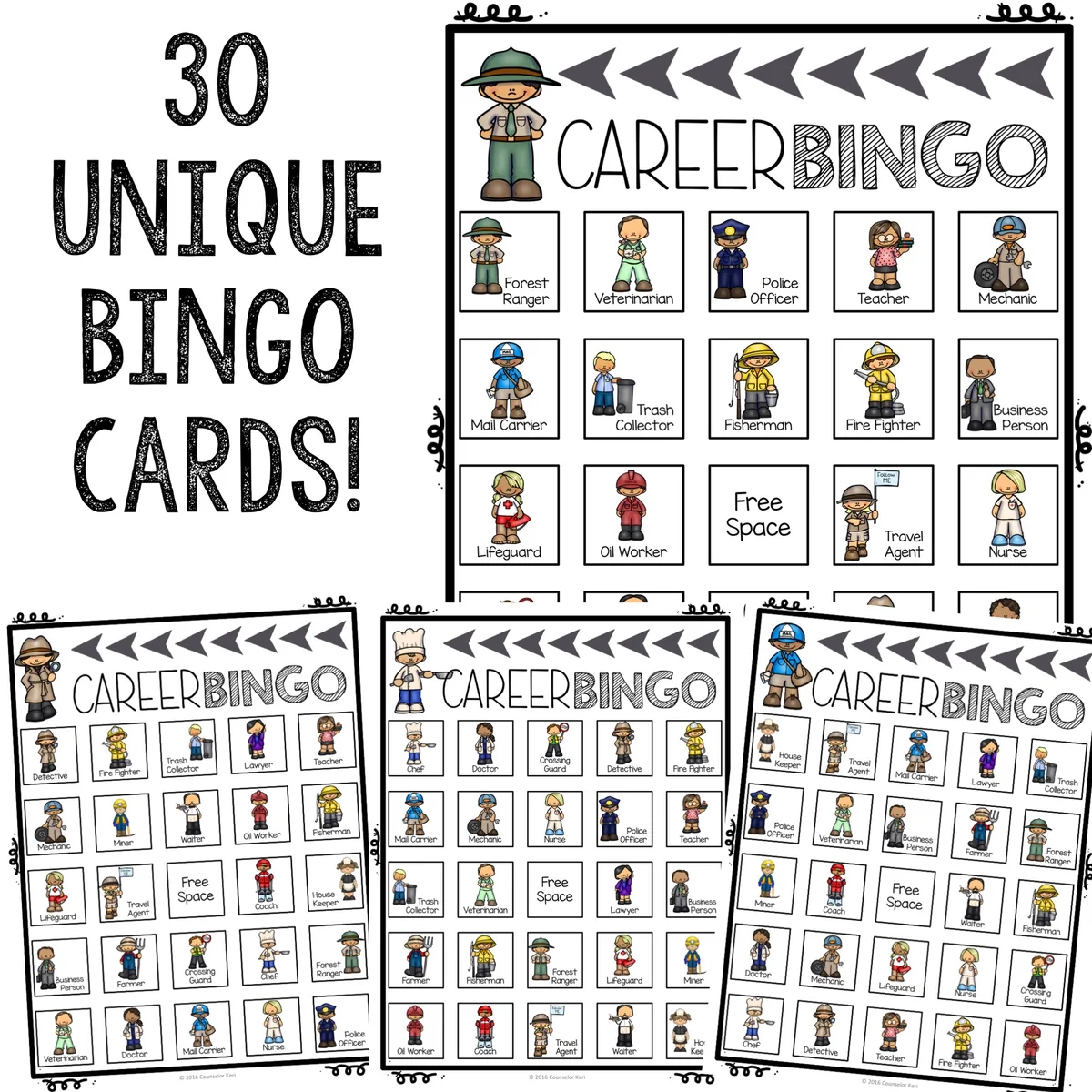 Career Bingo Career Game For Elementary Career Education amp Career 