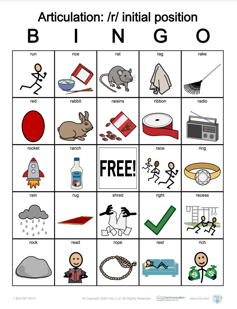 Speech Therapy Free Printables