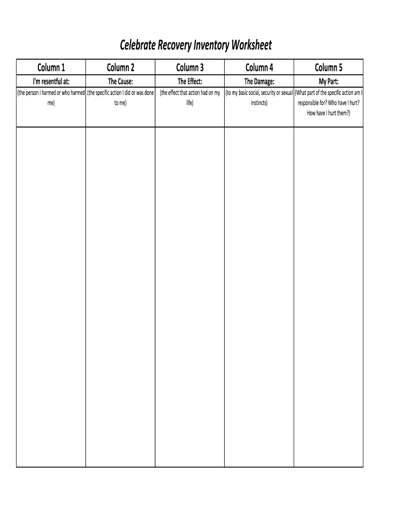 Aa Step 4 Worksheets Printable 150 Questions