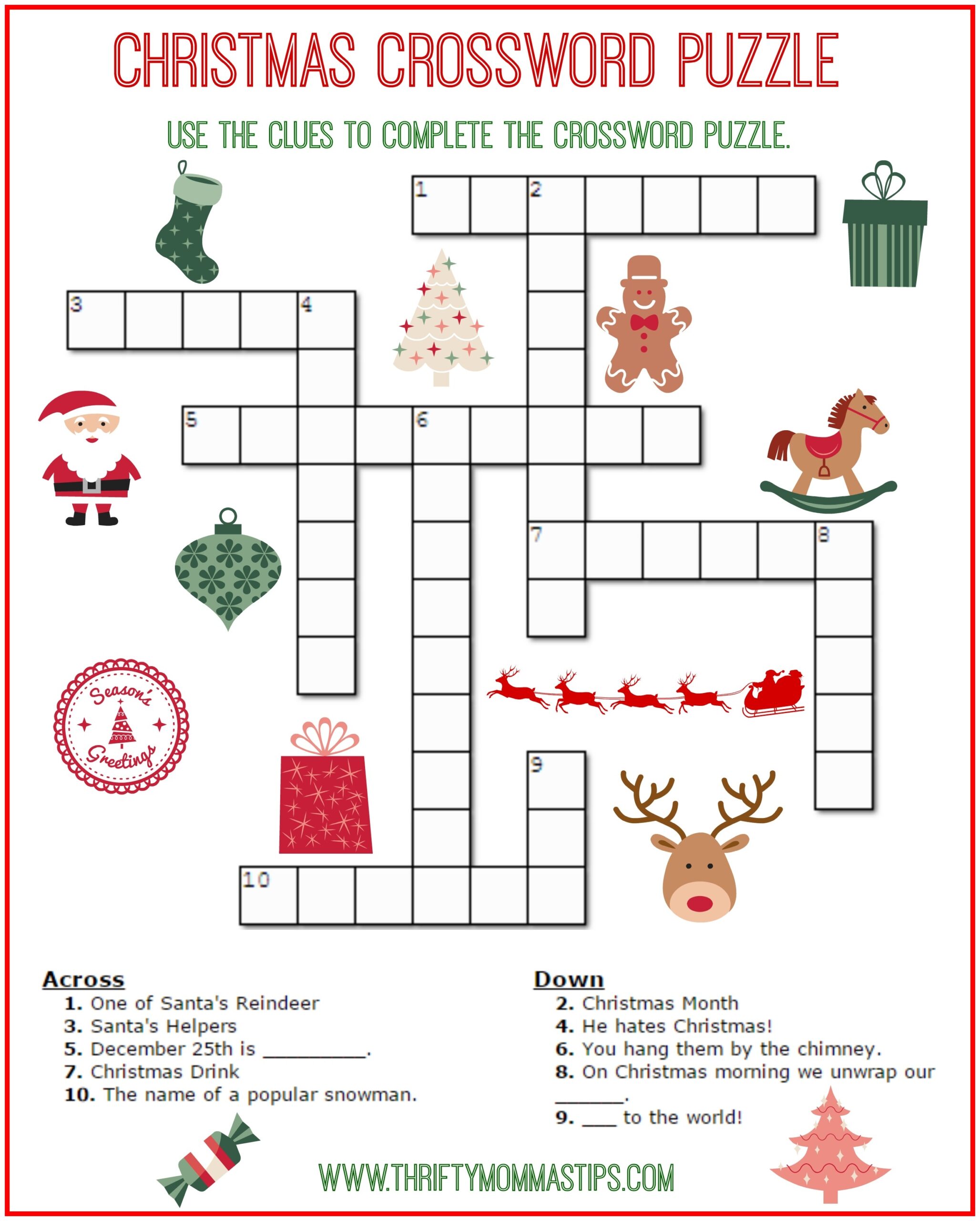 Free Printable Christmas Games And Puzzles