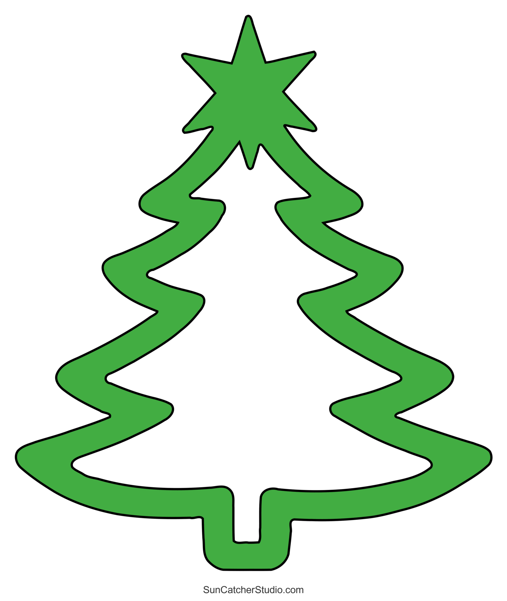 Printable Template Christmas Tree