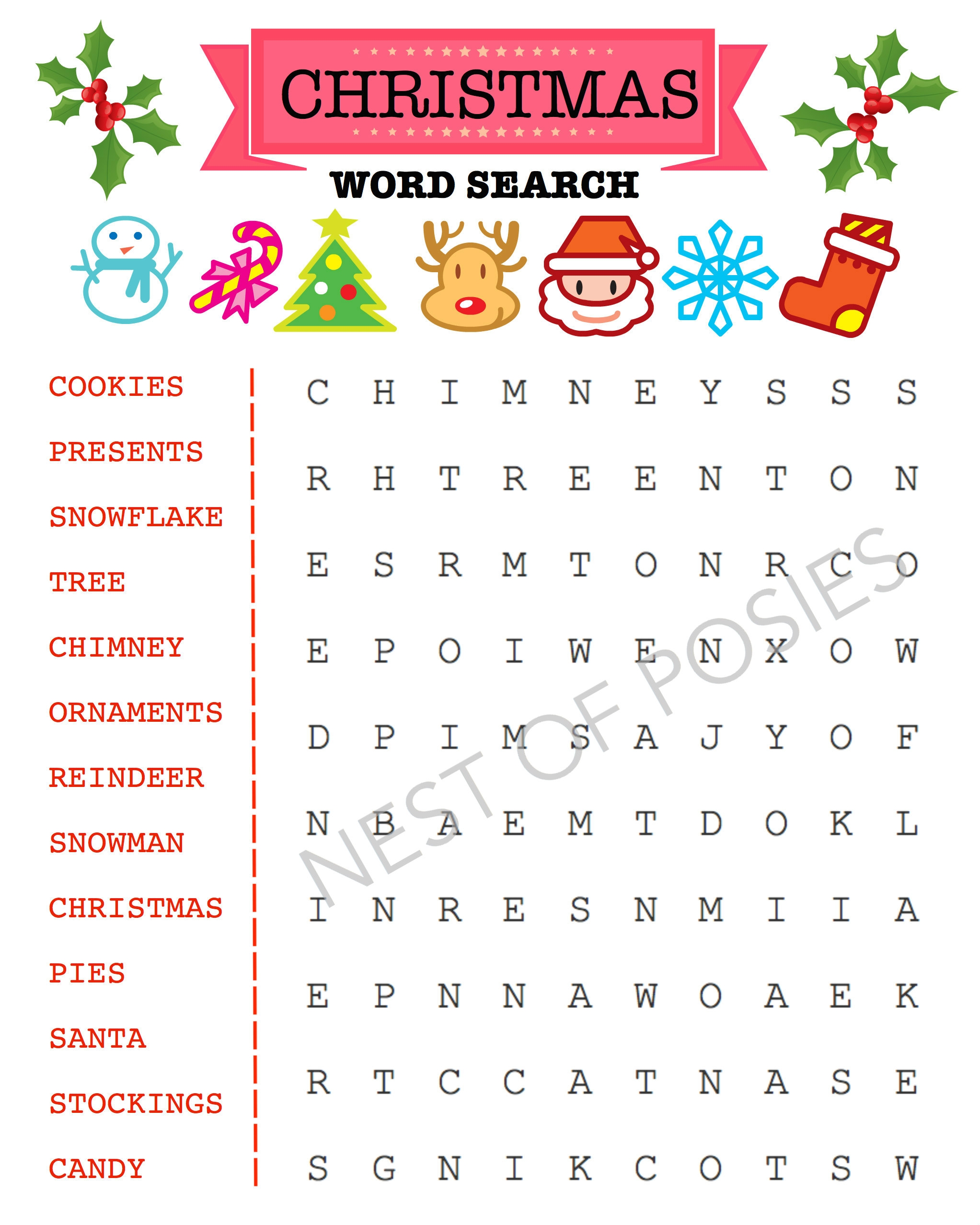 Christmas Puzzles Free Printable Pdf