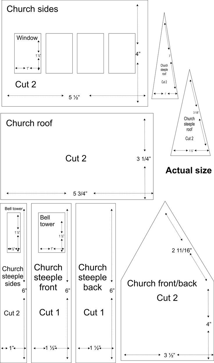 Printable Template For Gingerbread House