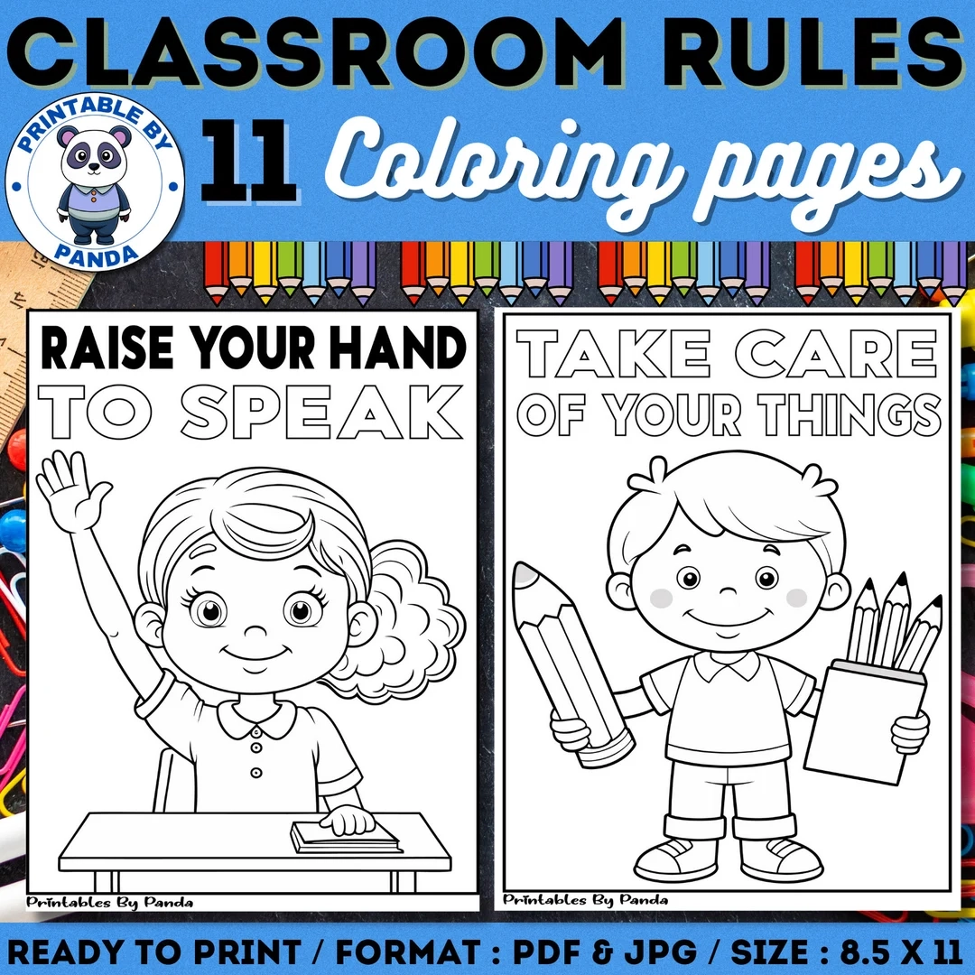 Classroom Rules Elementary Printables