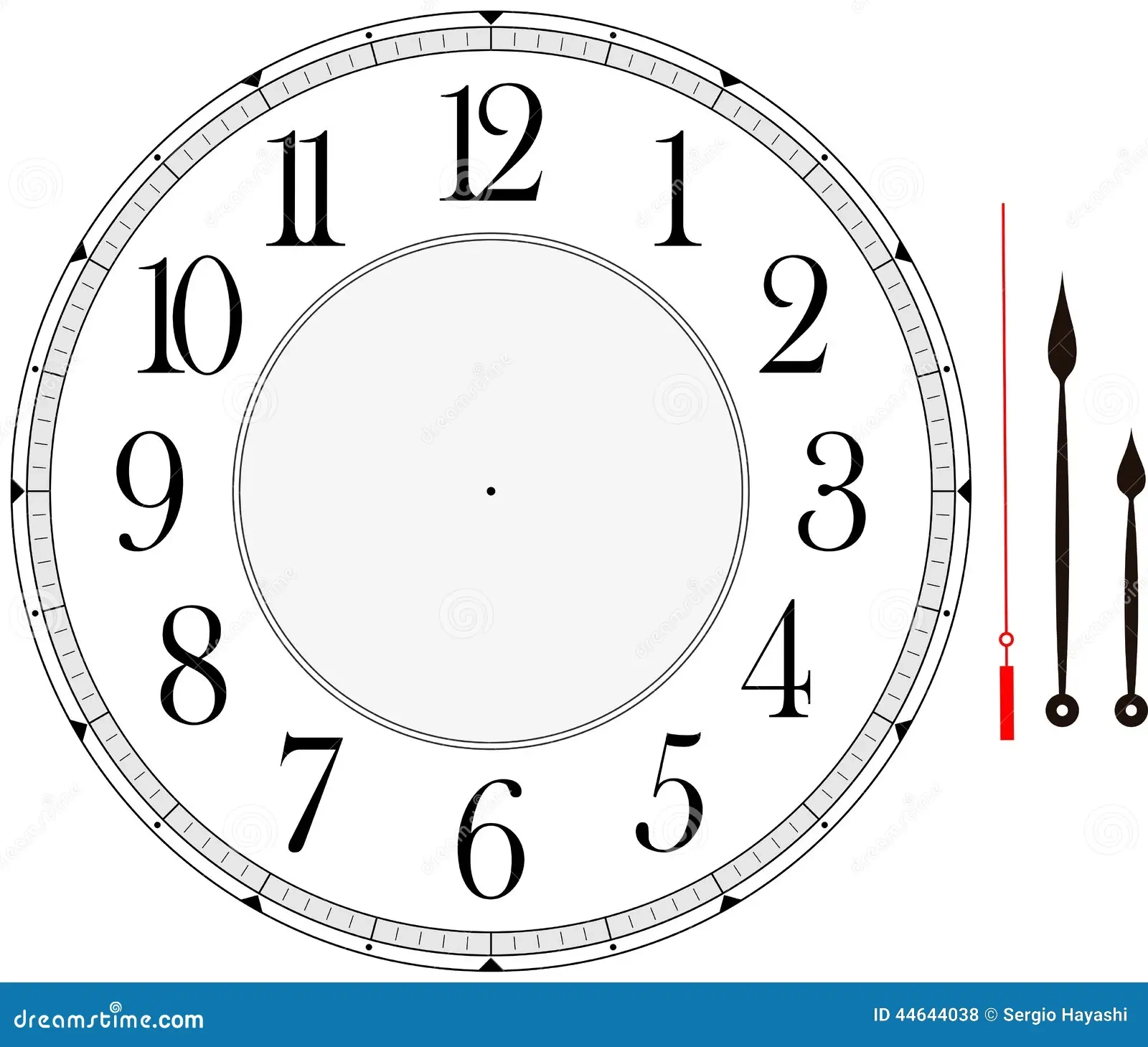Downloadable Printable Clock Face Template