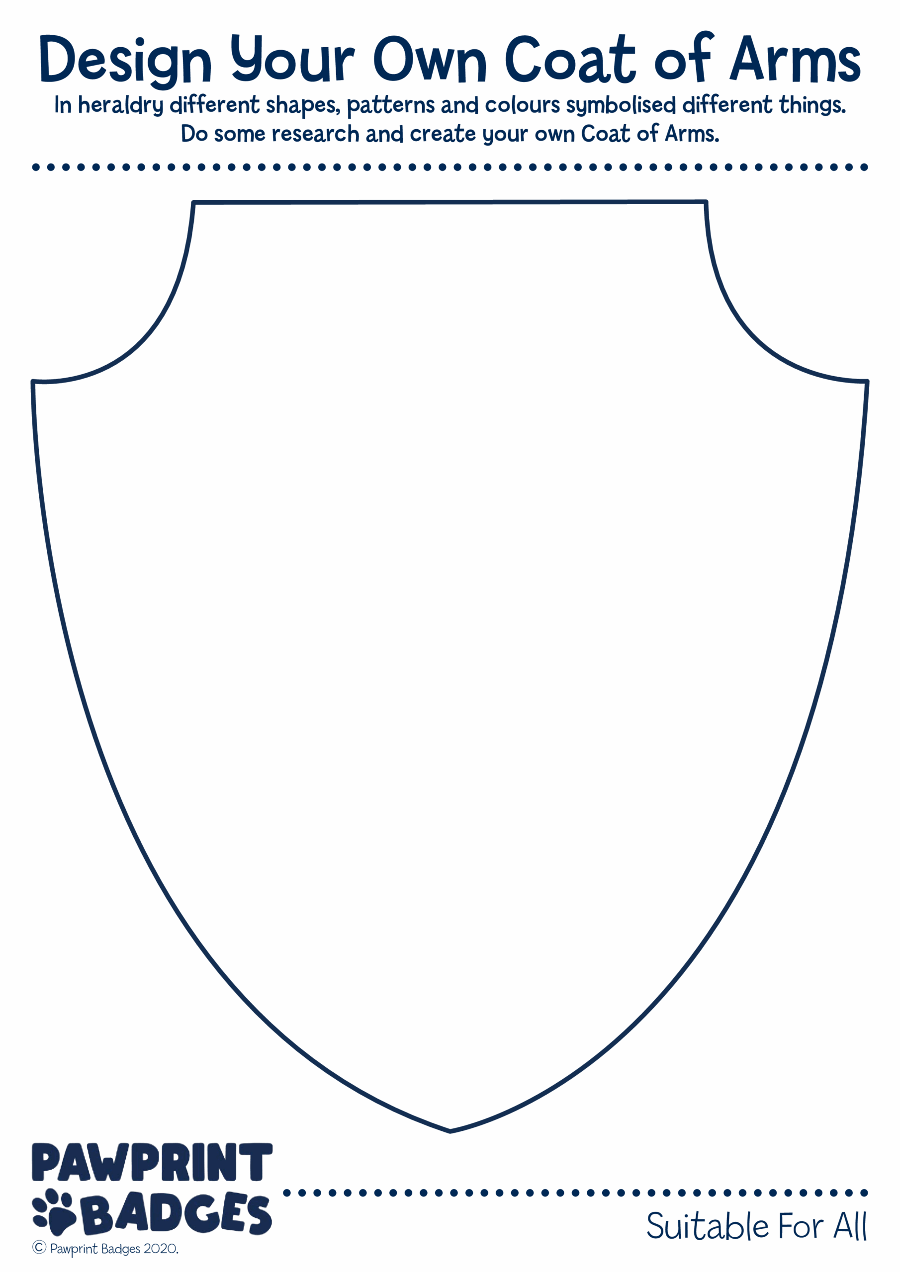 Coat Of Arms Template Printable