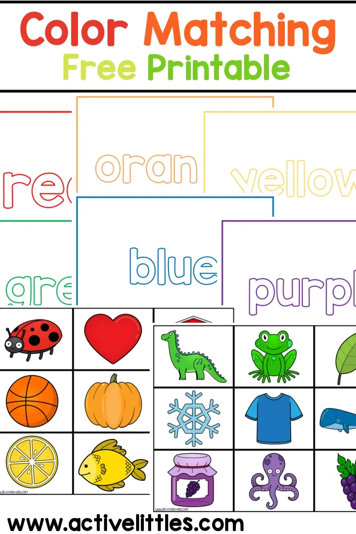 Free Printable Color Matching Worksheets