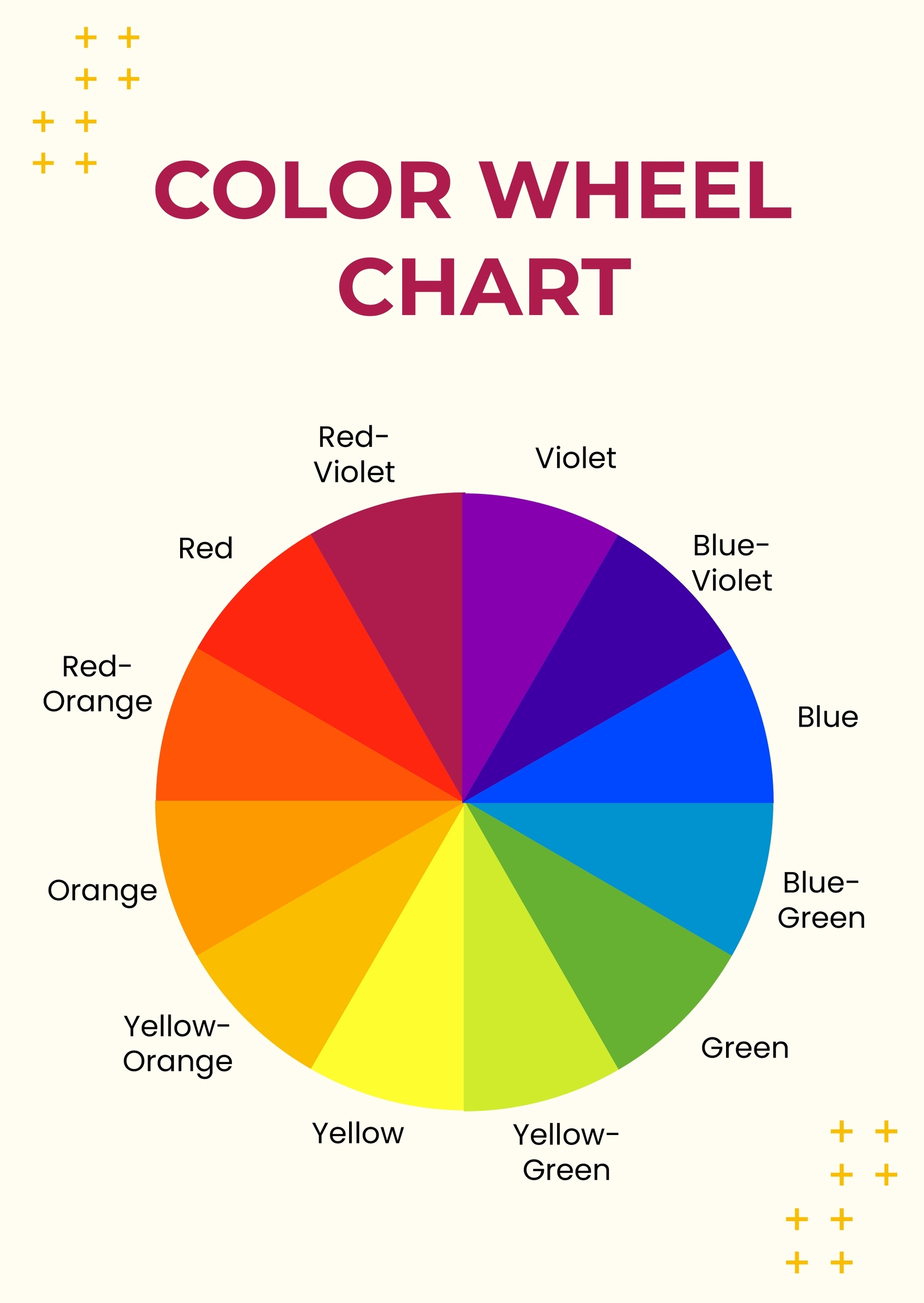 Color Wheel Template Printable
