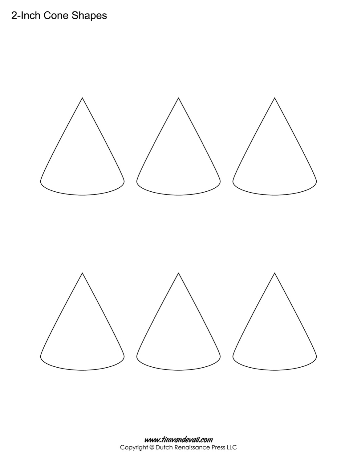 Printable Cone Template