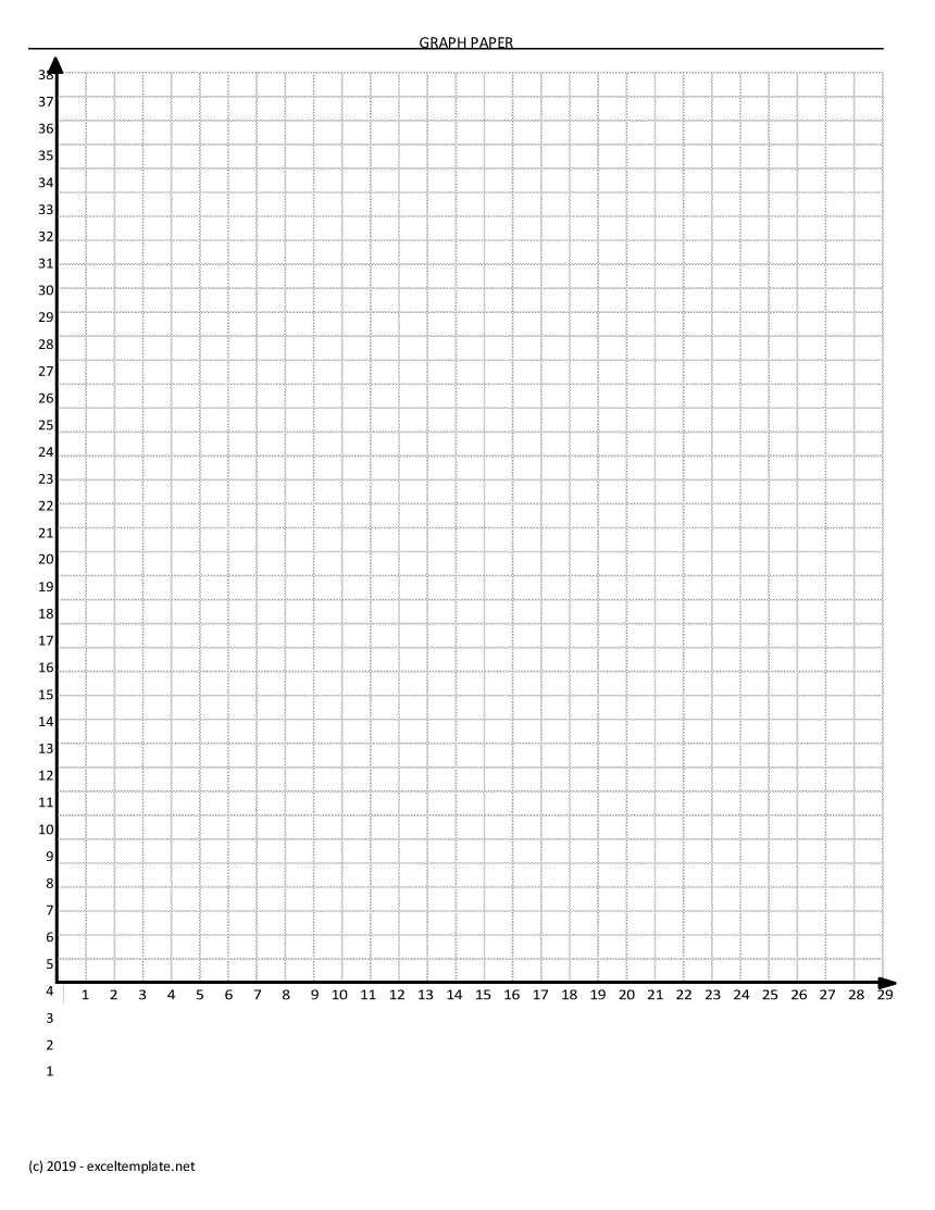 Graph Paper Axis Labeled