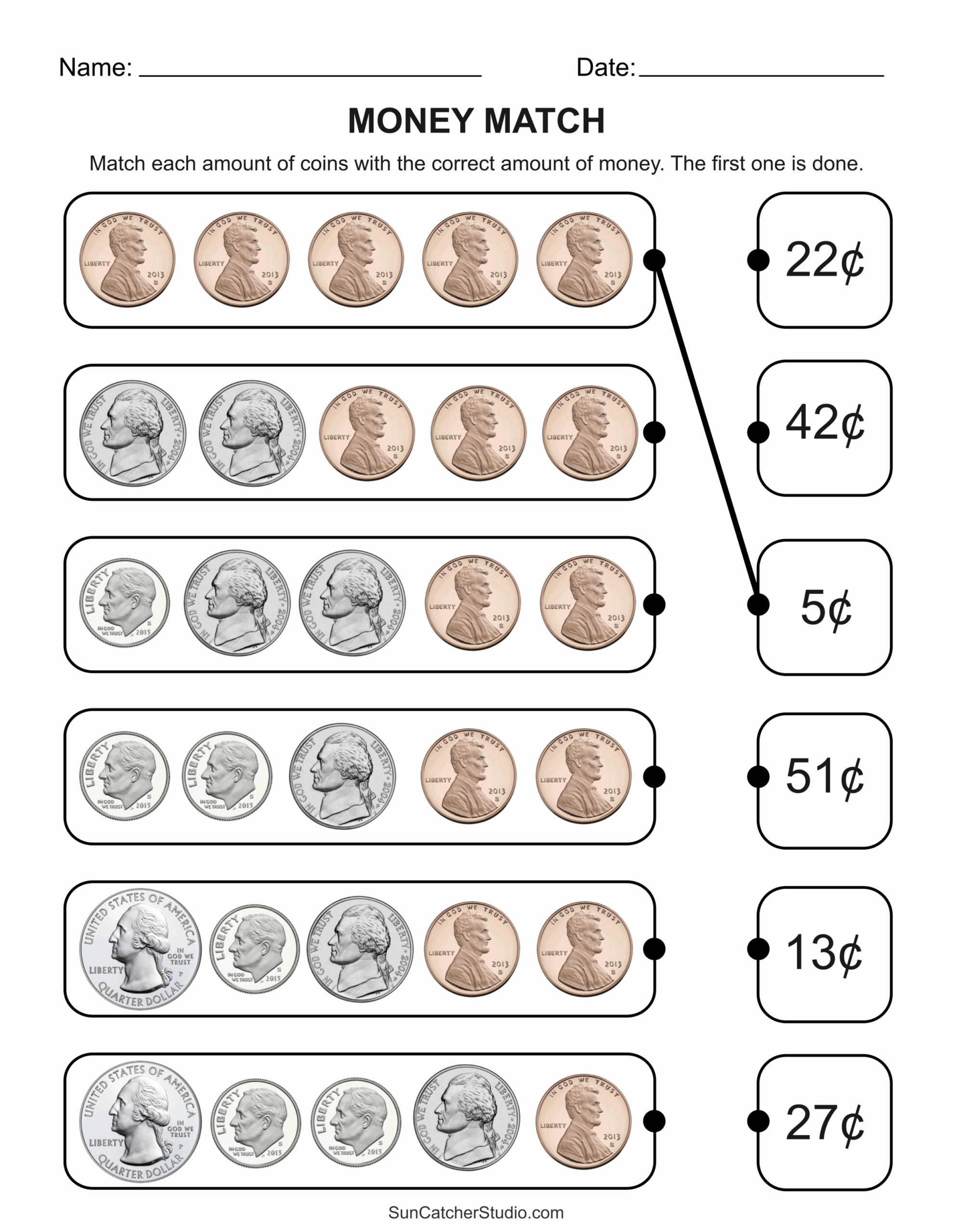 Money Worksheets Printable