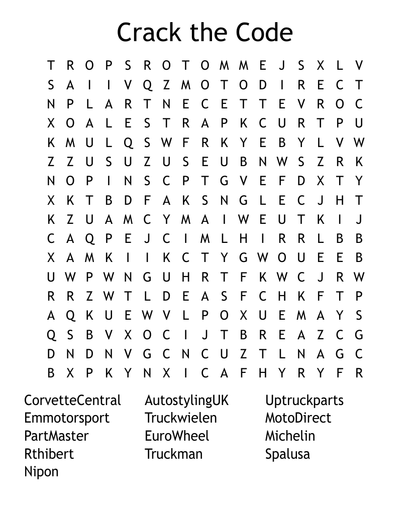 Free Printable Codeword Puzzles