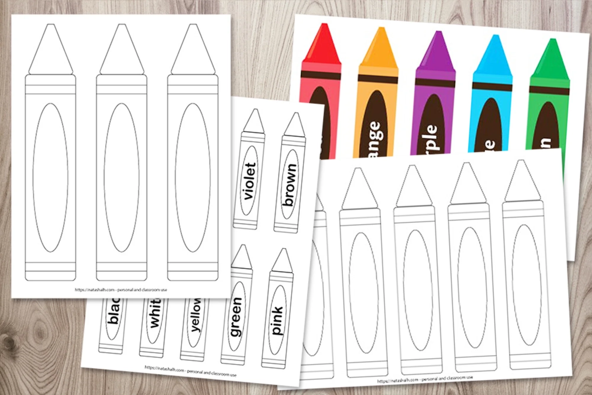 Printable Crayon Template