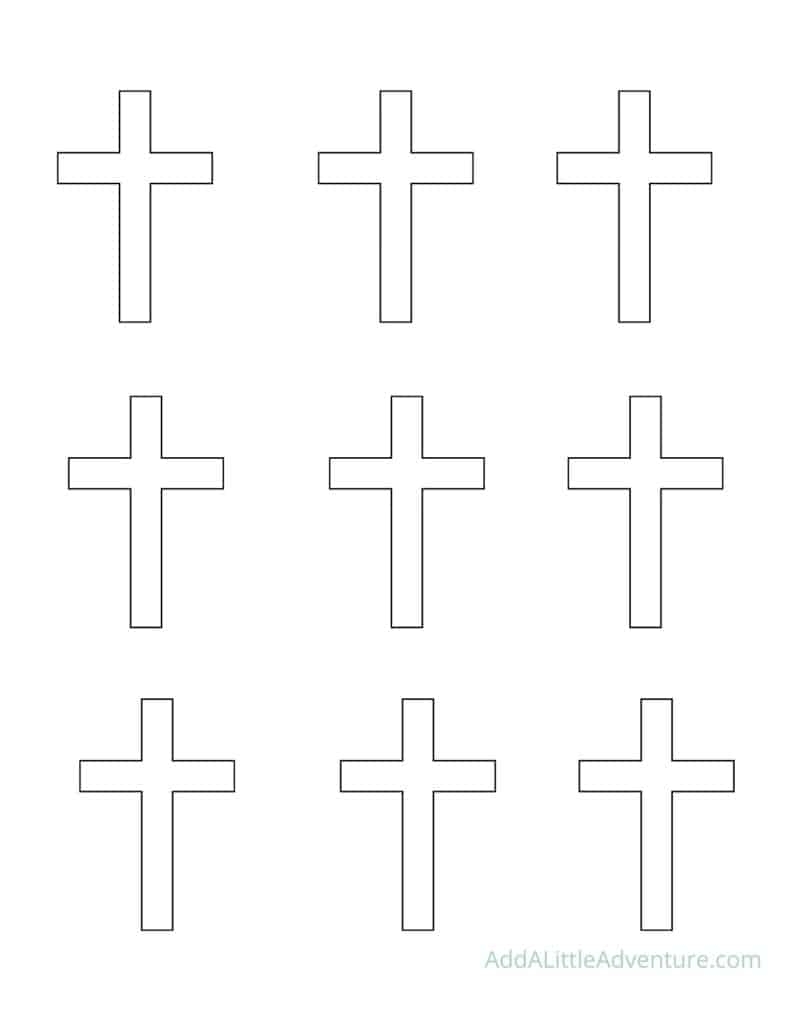 Blank Printable Cross Template