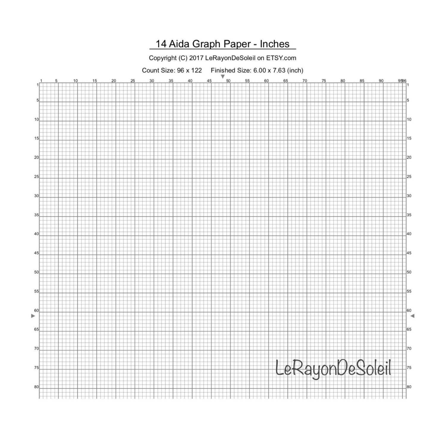 Printable Cross Stitch Graph Paper