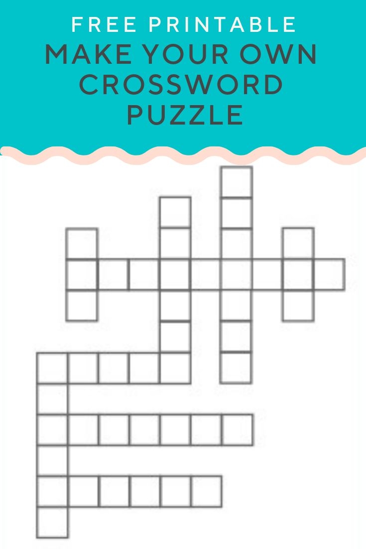 Create Free Printable Crossword Puzzles Kids