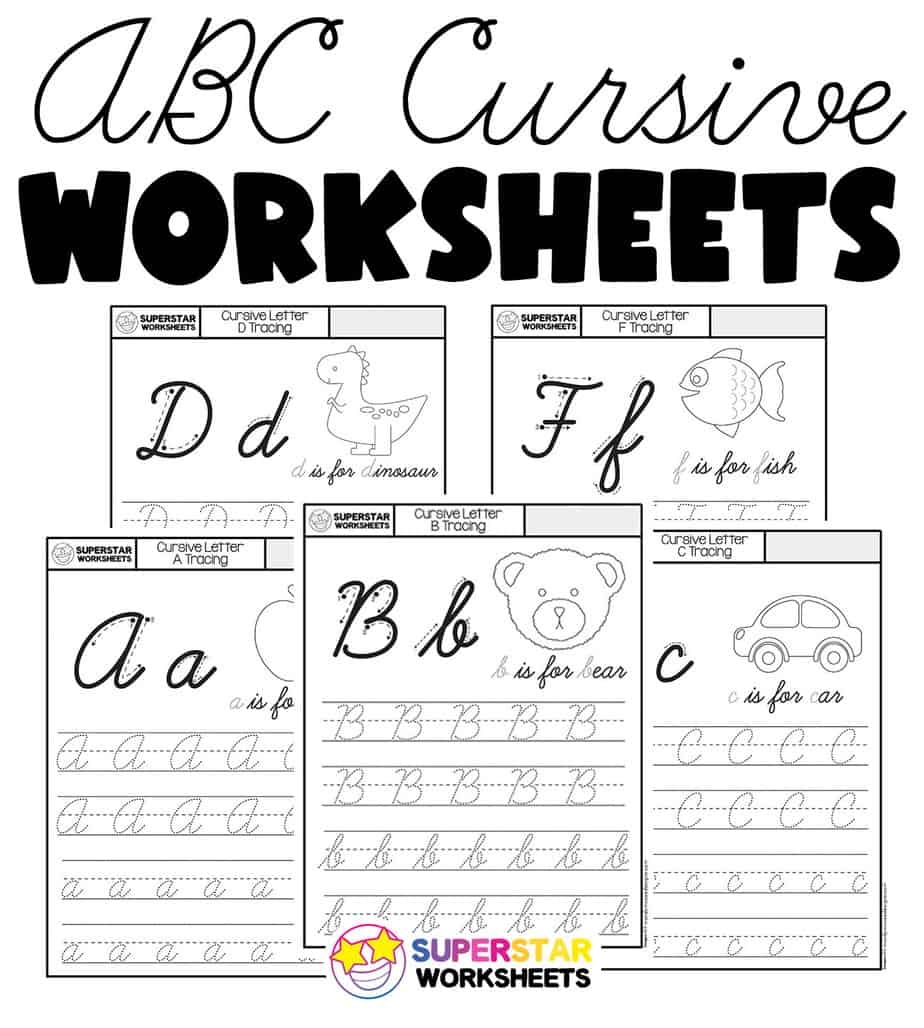 Free Printable Abc Tracing Worksheets Cursive
