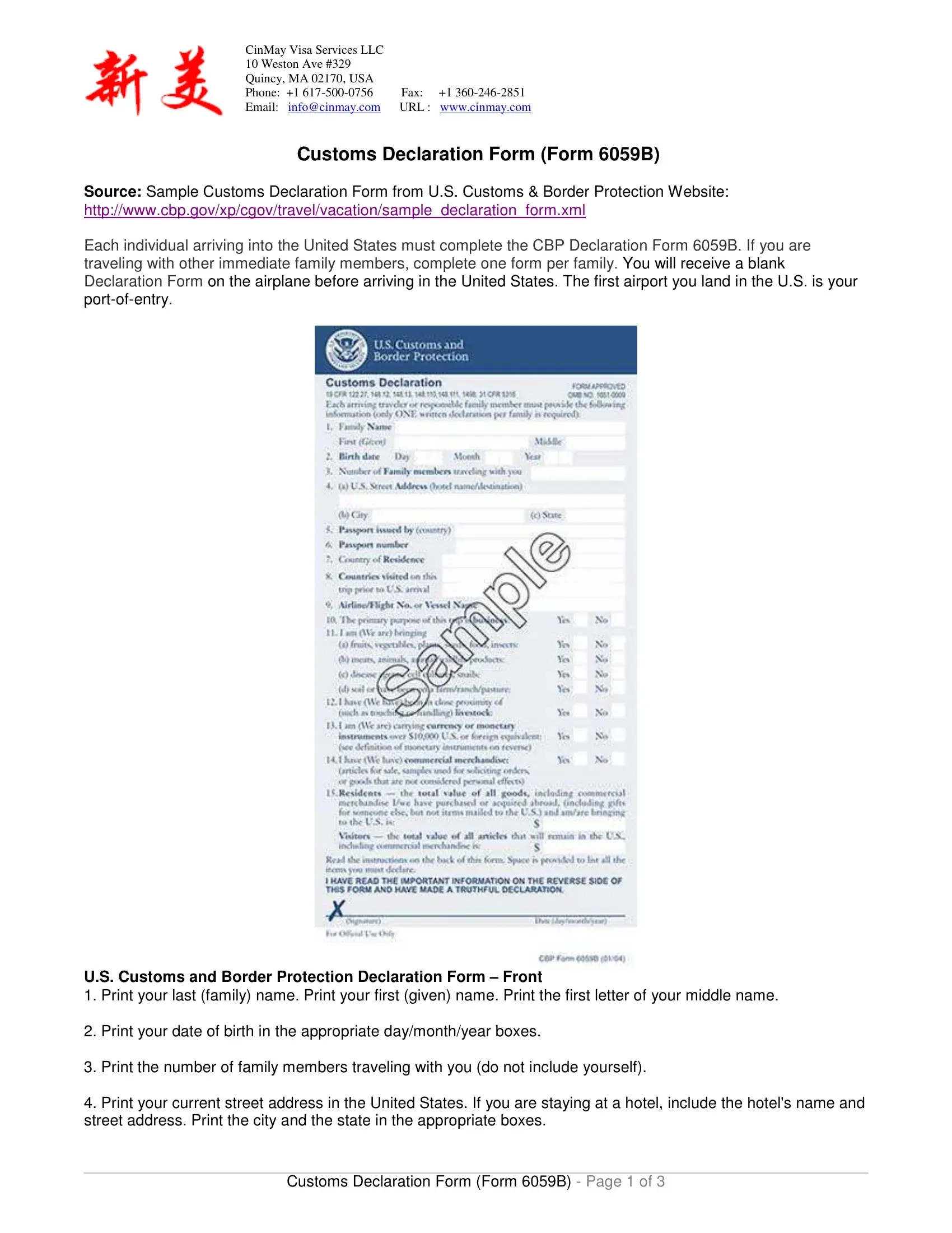 Custom Form 6059B Fill Out Printable PDF Forms Online