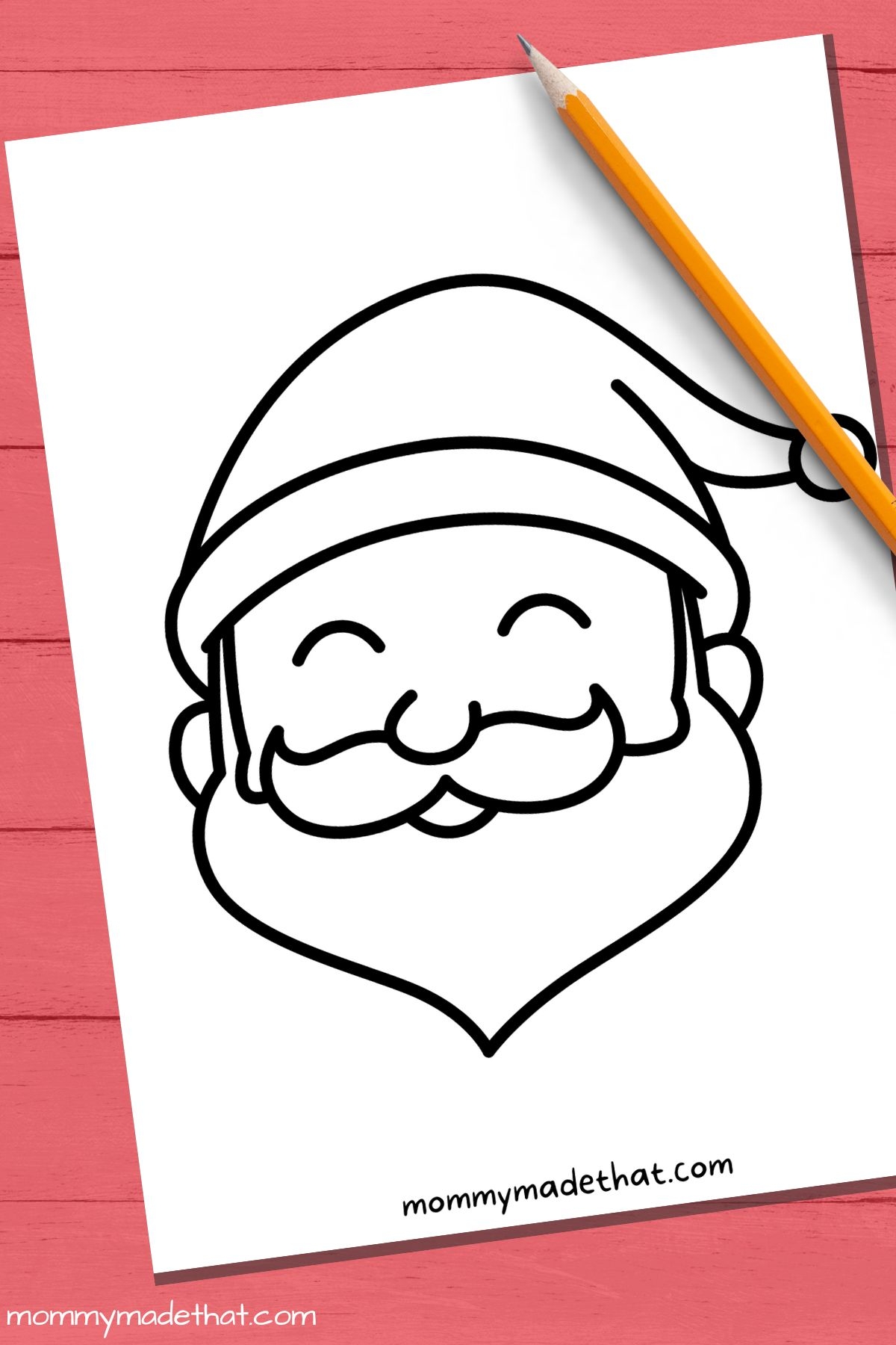 Printable Santa Face Template