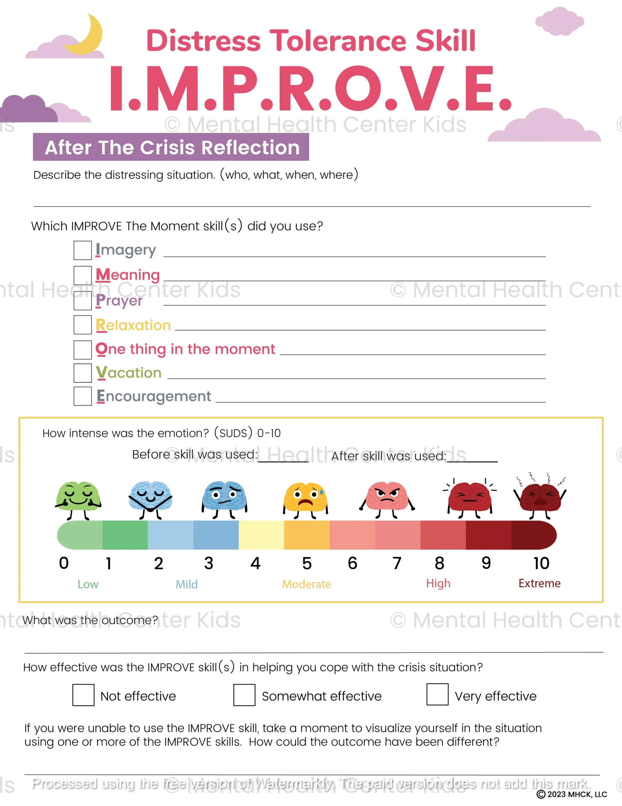 Dbt Worksheets Printable Pdf
