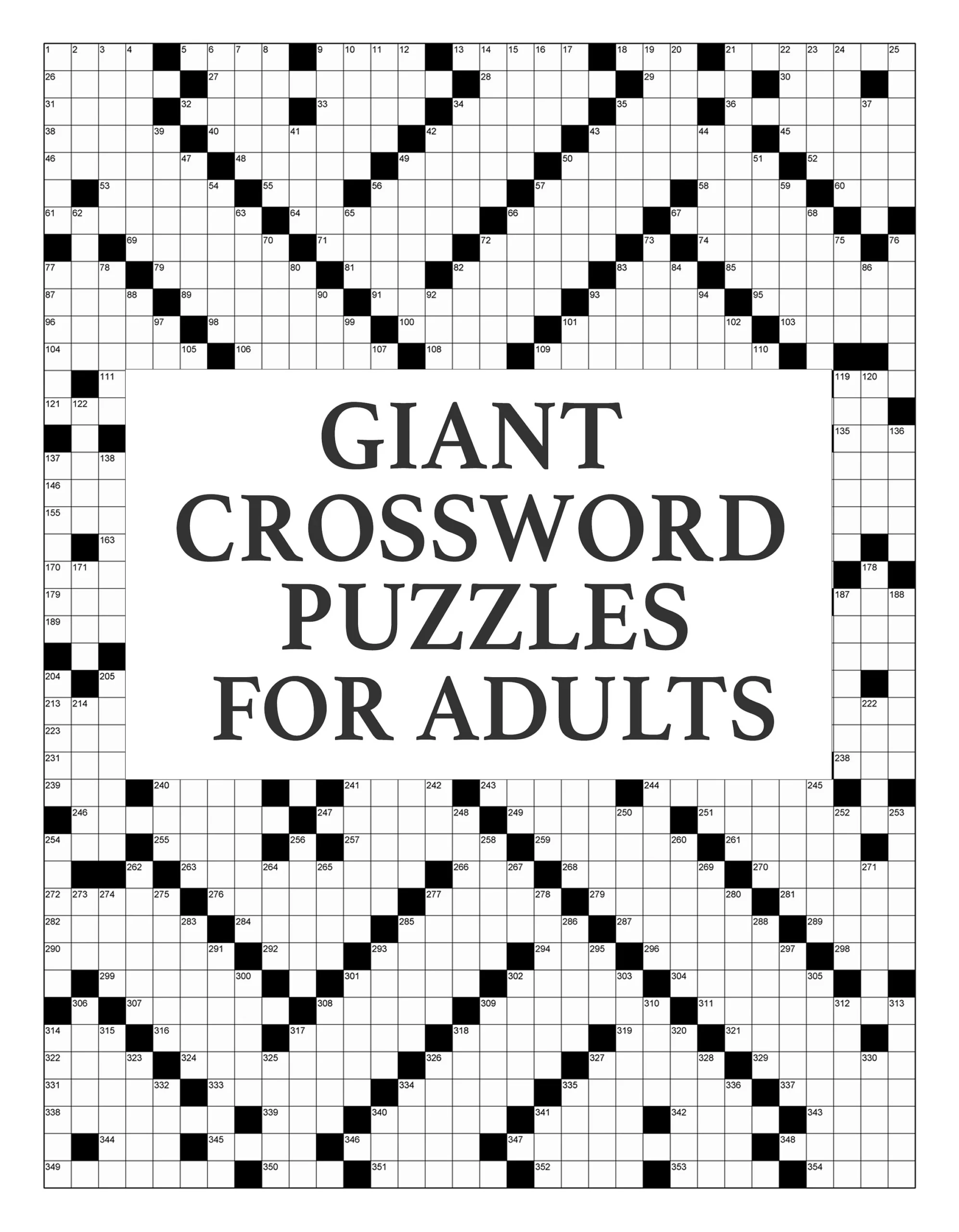 Large Crossword Puzzle Printable