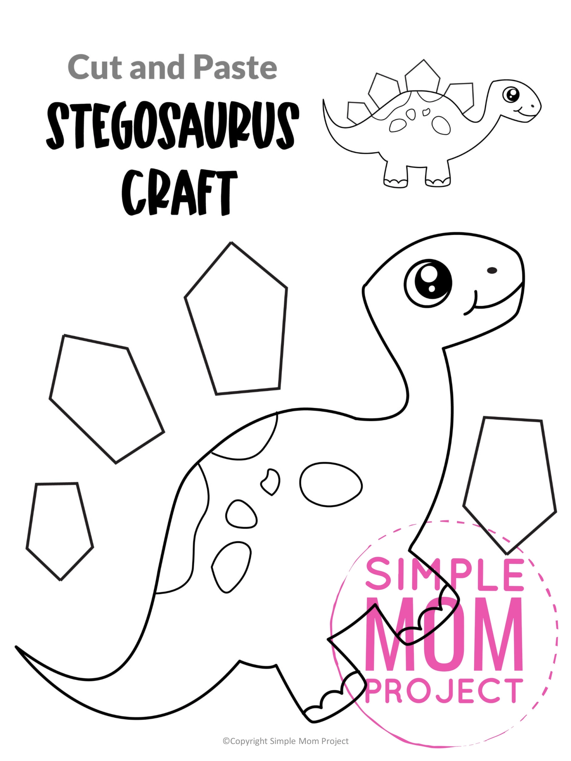 Printable Dinosaur Craft Template