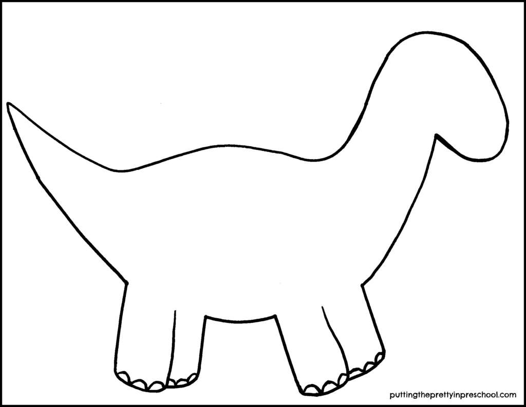 Printable Dinosaur Template