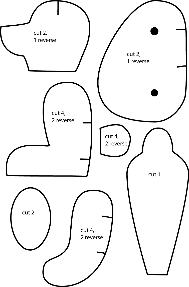 Template Free Printable Easy Teddy Bear Pattern