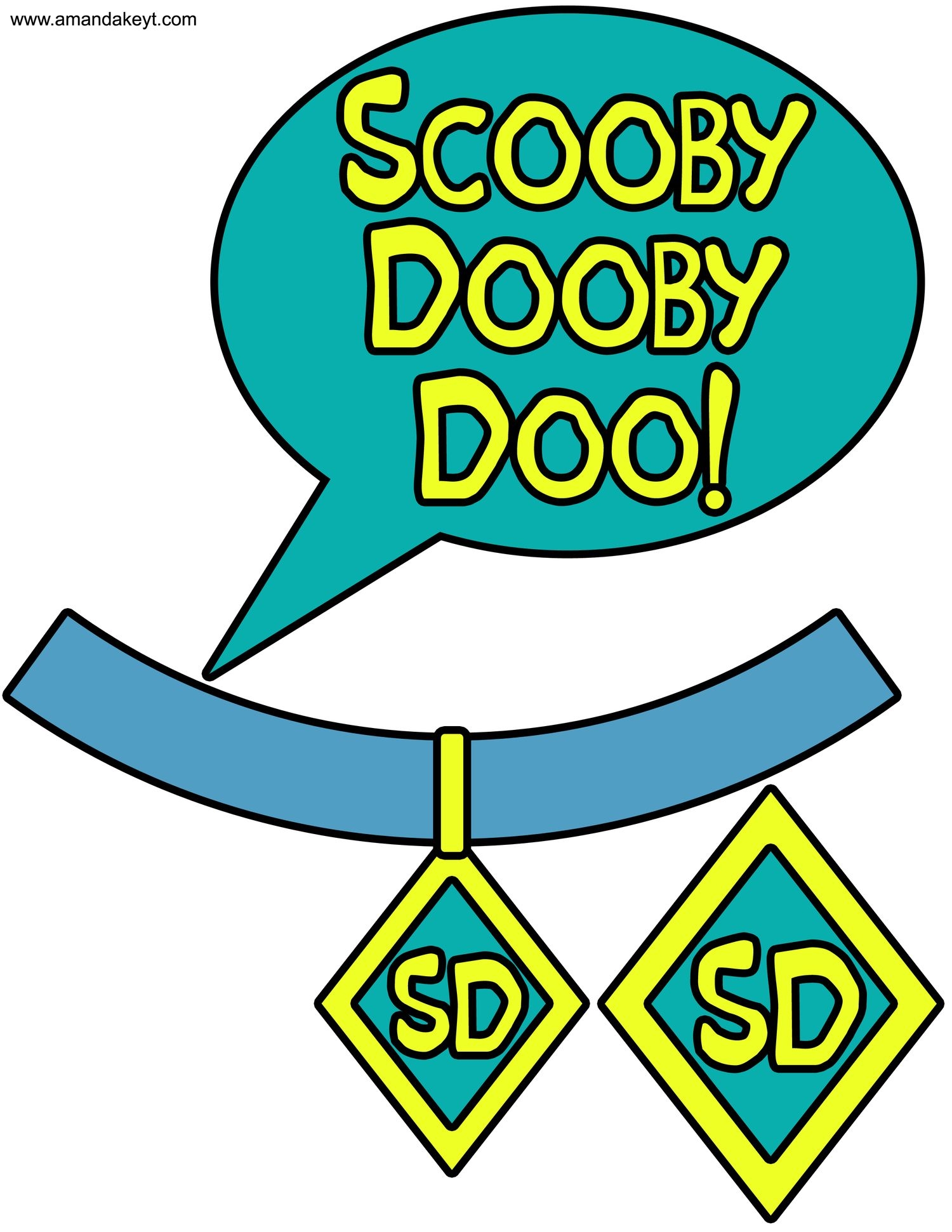 Scooby Doo Collar Printable