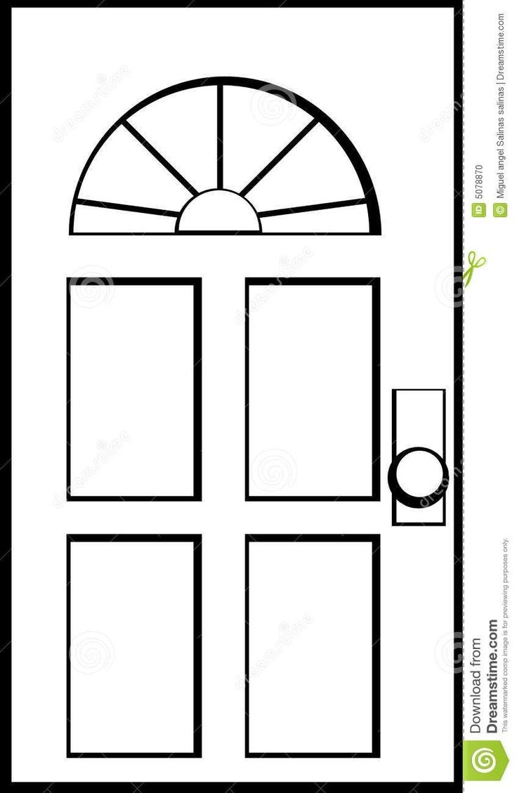 Door Vector Illustration Stock Vector Illustration Of Frontdoor 