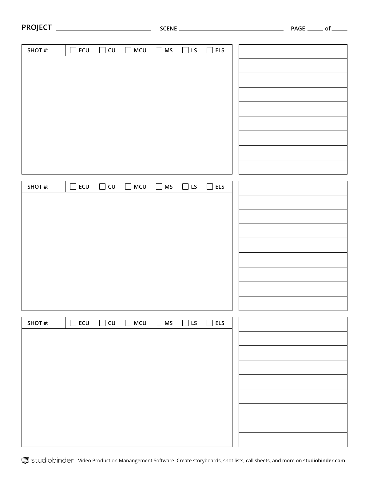 Free Printable Storyboard Template Pdf