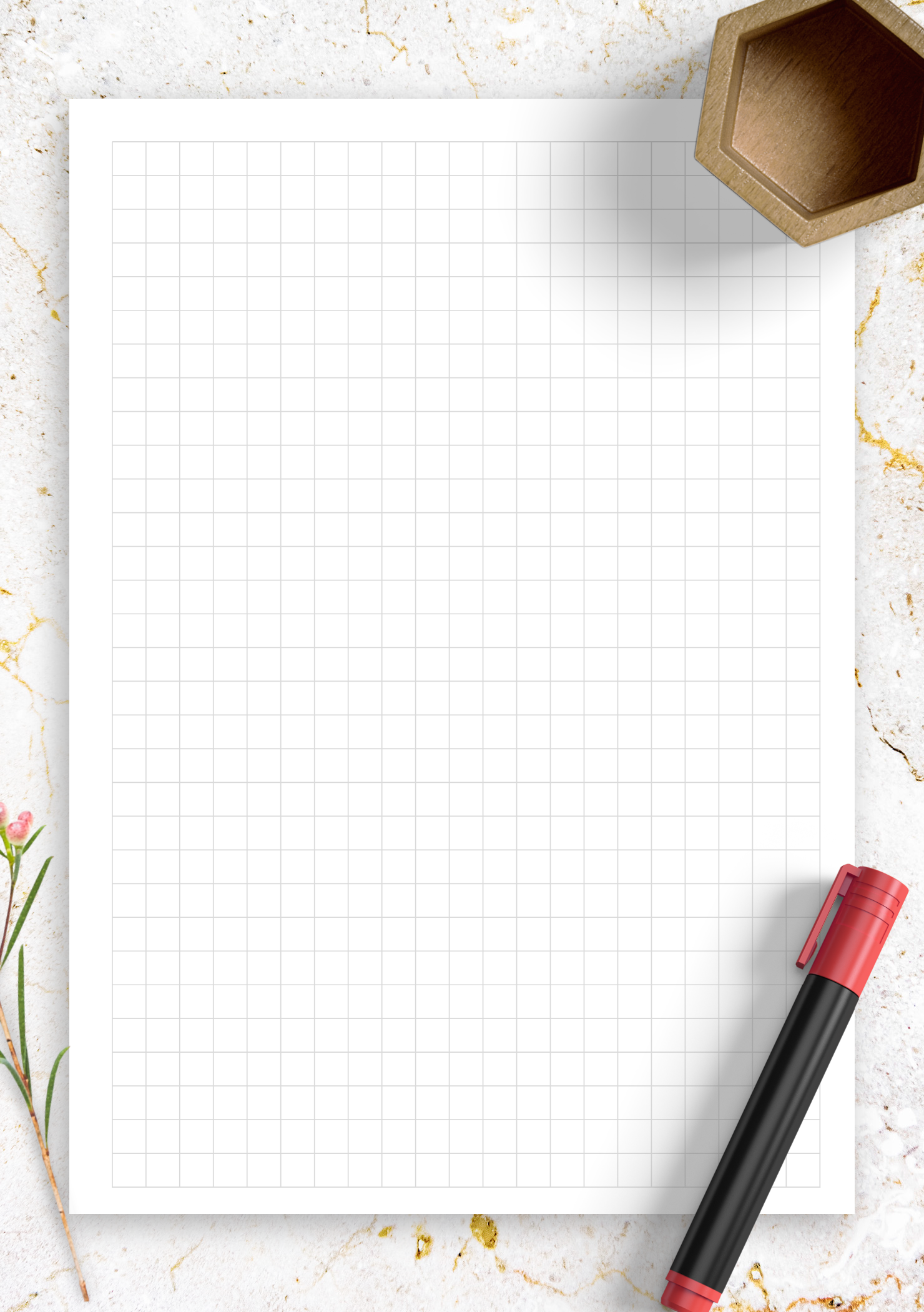 Graph Paper 1/4 Inch Printable Free