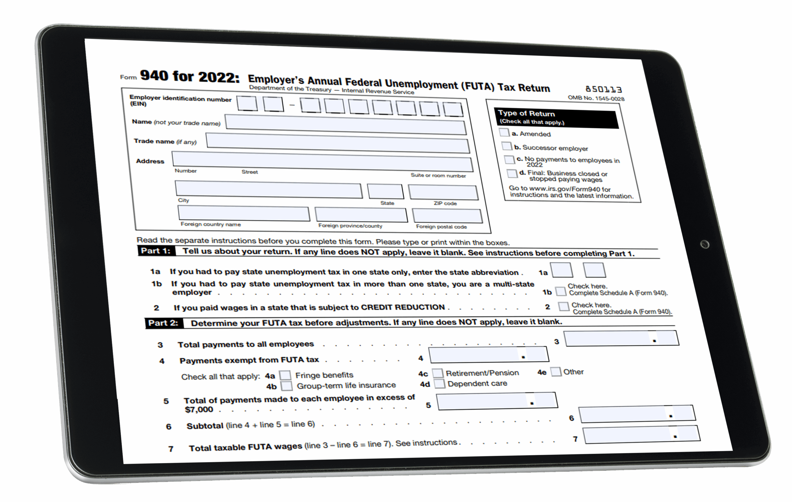 Irs Form 940 2024