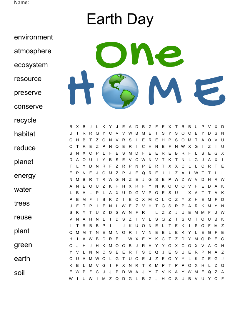 Free Printable Earth Day Puzzles