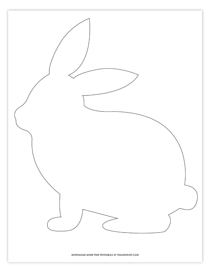 Free Printable Rabbit Template
