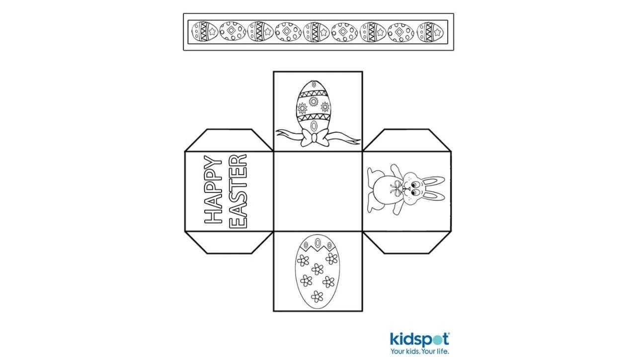 Easter Kids Activities How To Make An Easter Egg Basket free 
