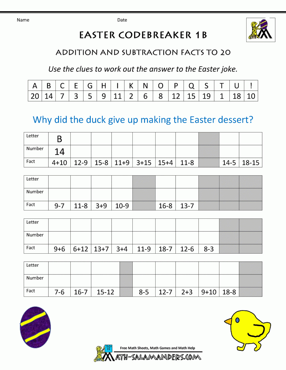 Easter Worksheets For Kids Worksheets Library