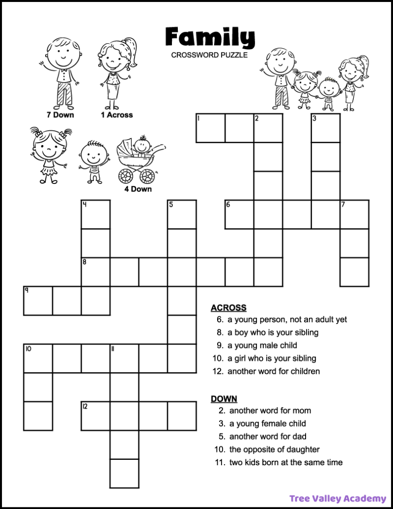 Free Diy Printable Crossword Puzzles