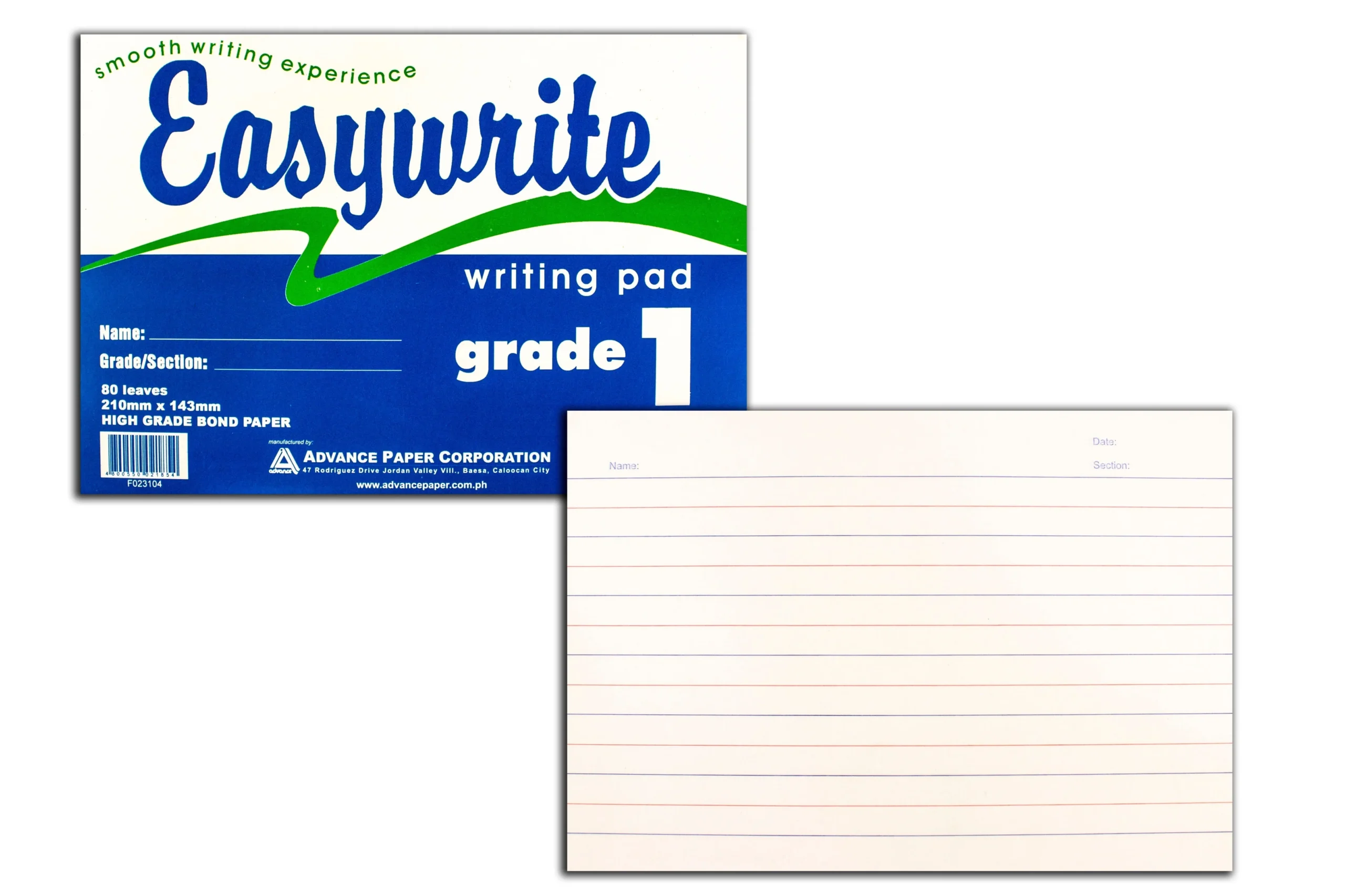 Easywrite Grade Pad Paper L 10Pads Paper Cart