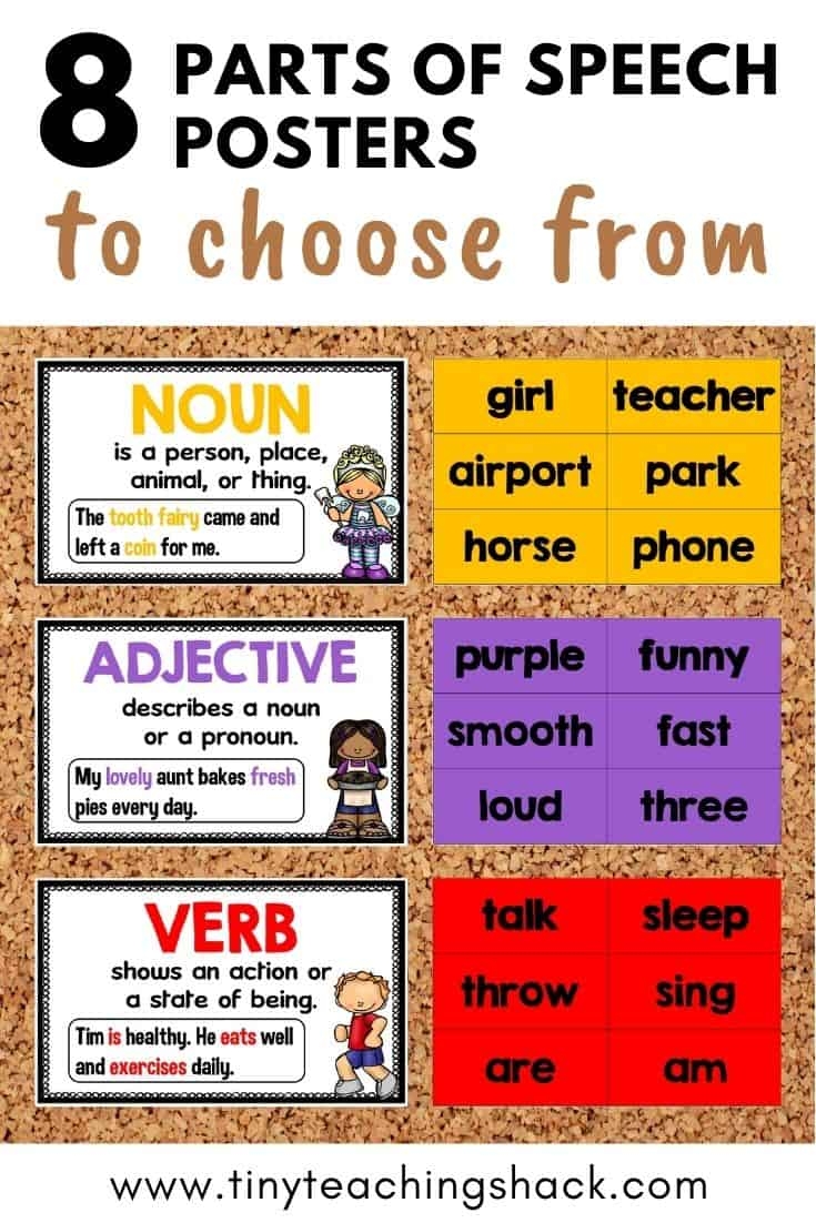 Parts Of Speech Printable
