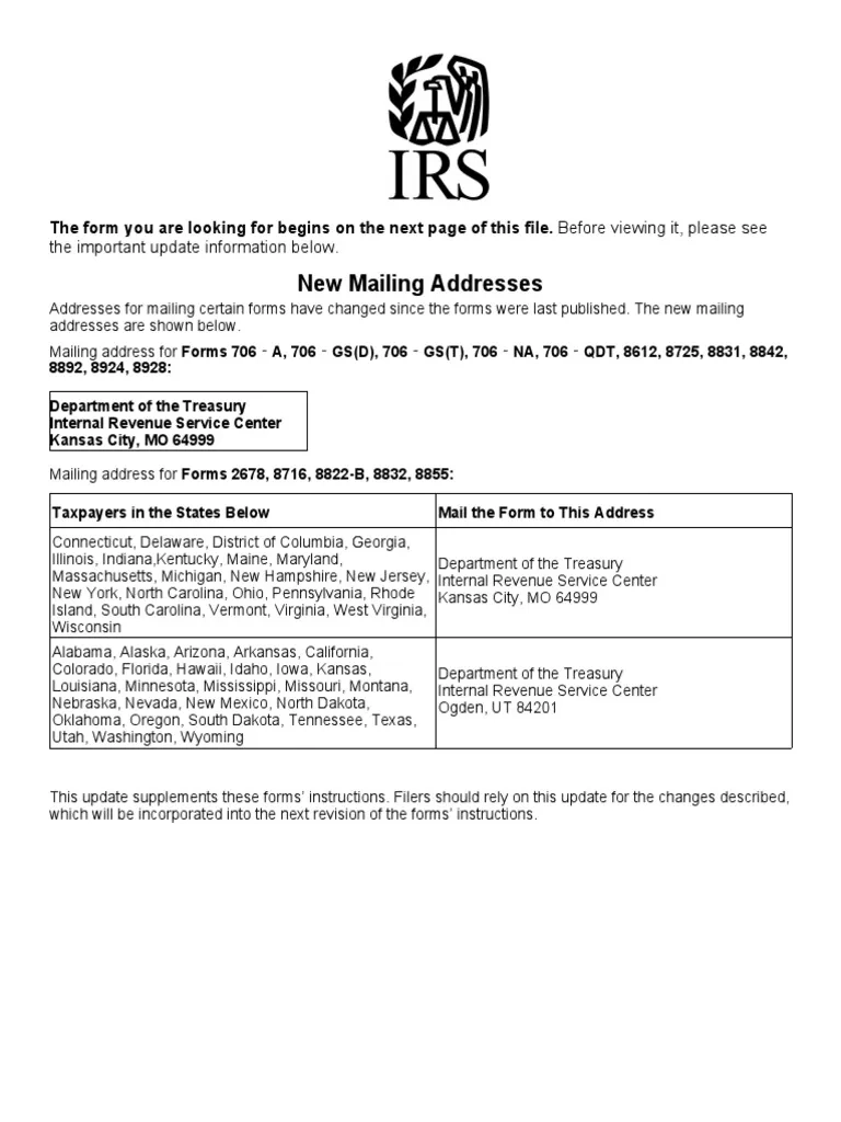 F8822b PDF PDF Internal Revenue Service Southern United States
