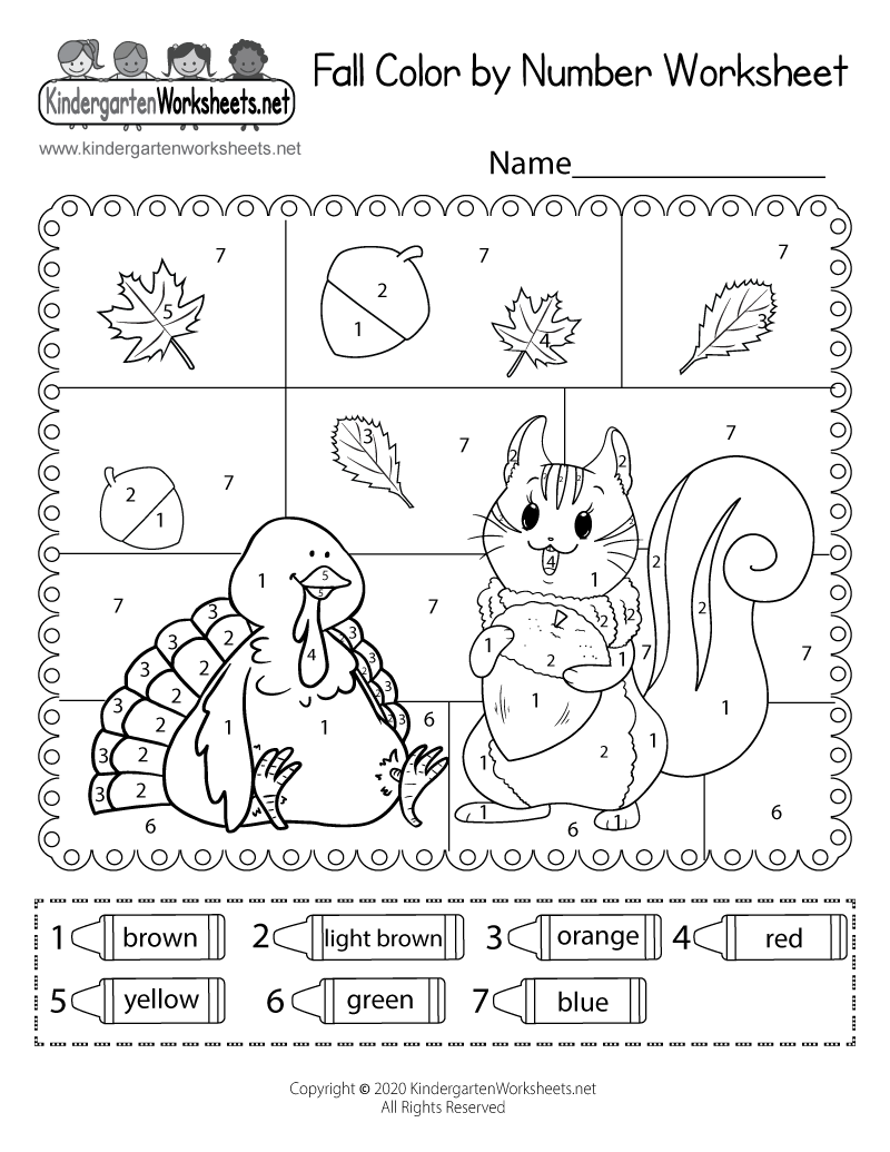 Free Printable Fall Worksheets For Preschool