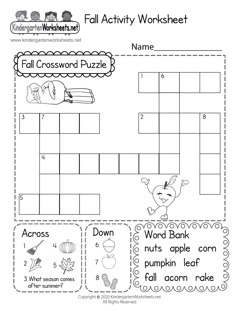 Crossword Puzzles Kids Printable Free