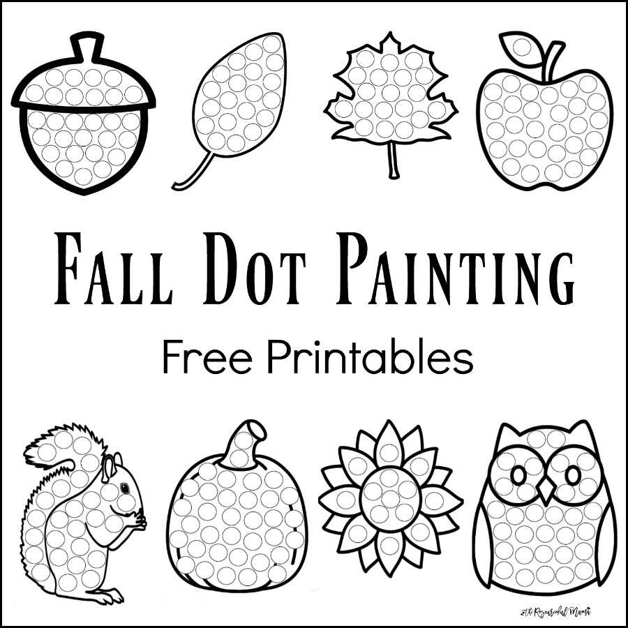 Dot Painting For Kids Printable