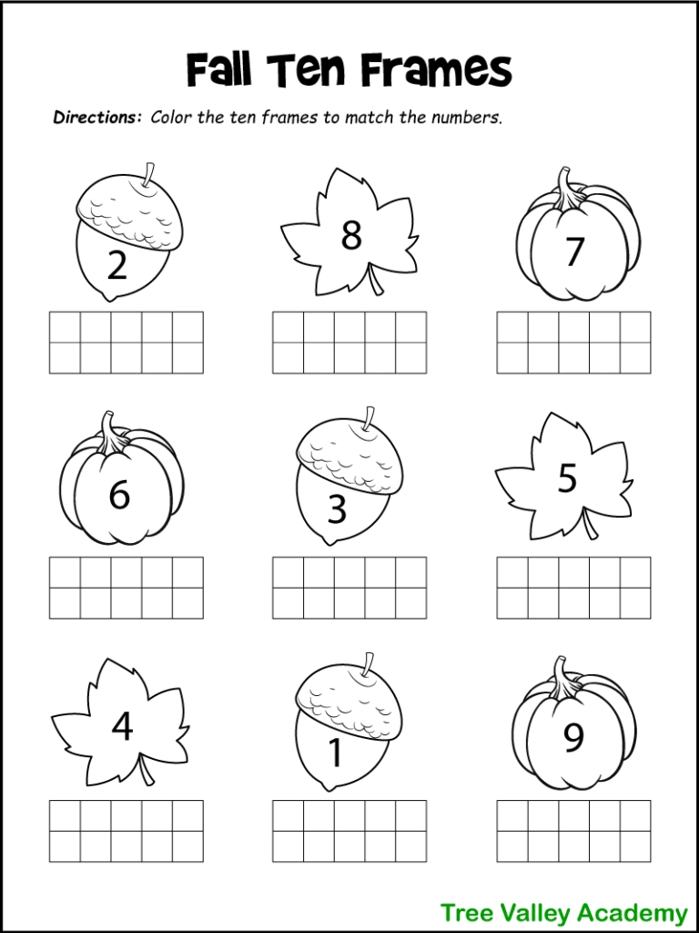 Free Printable Worksheets Kindergarten Math