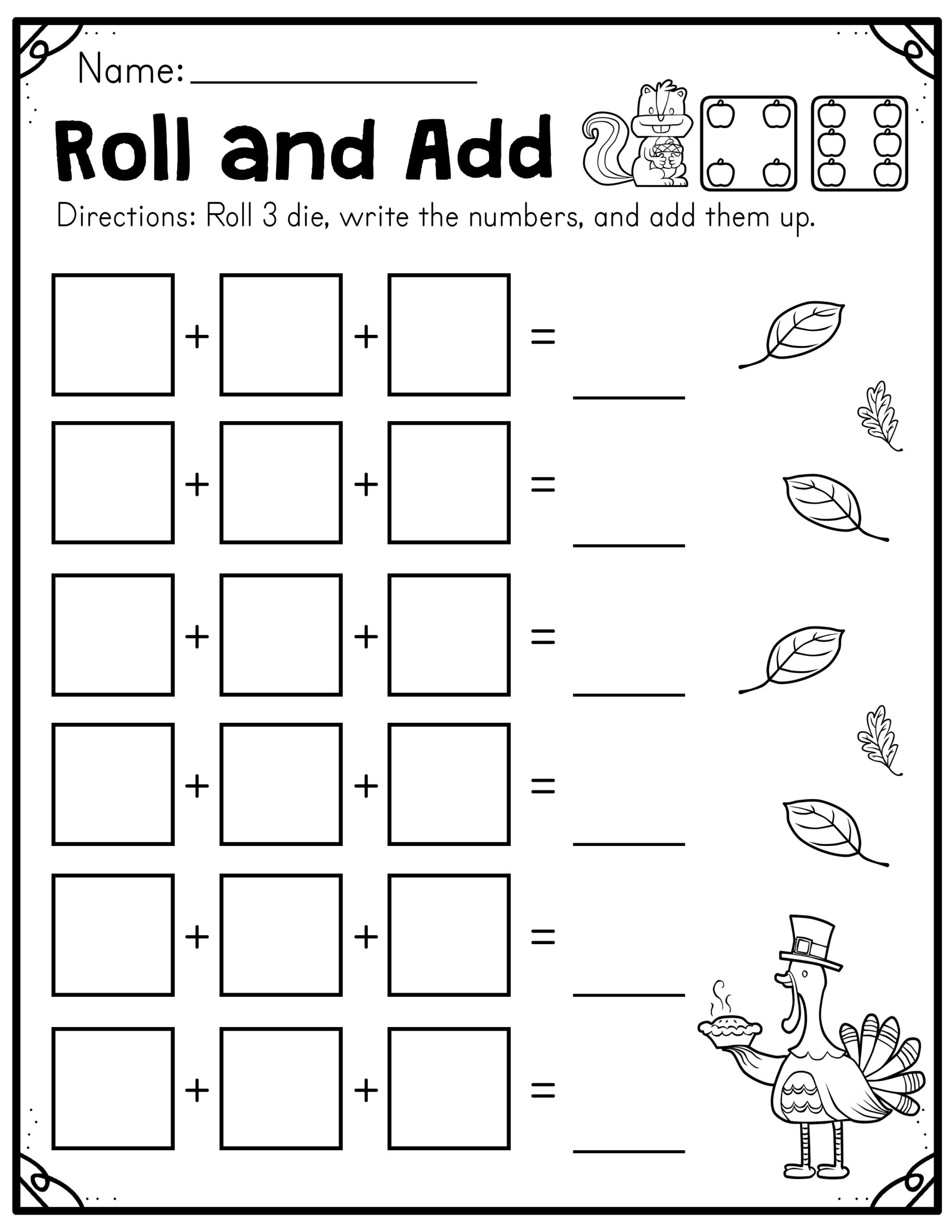 Free Printable Fall Worksheets 1st Grade