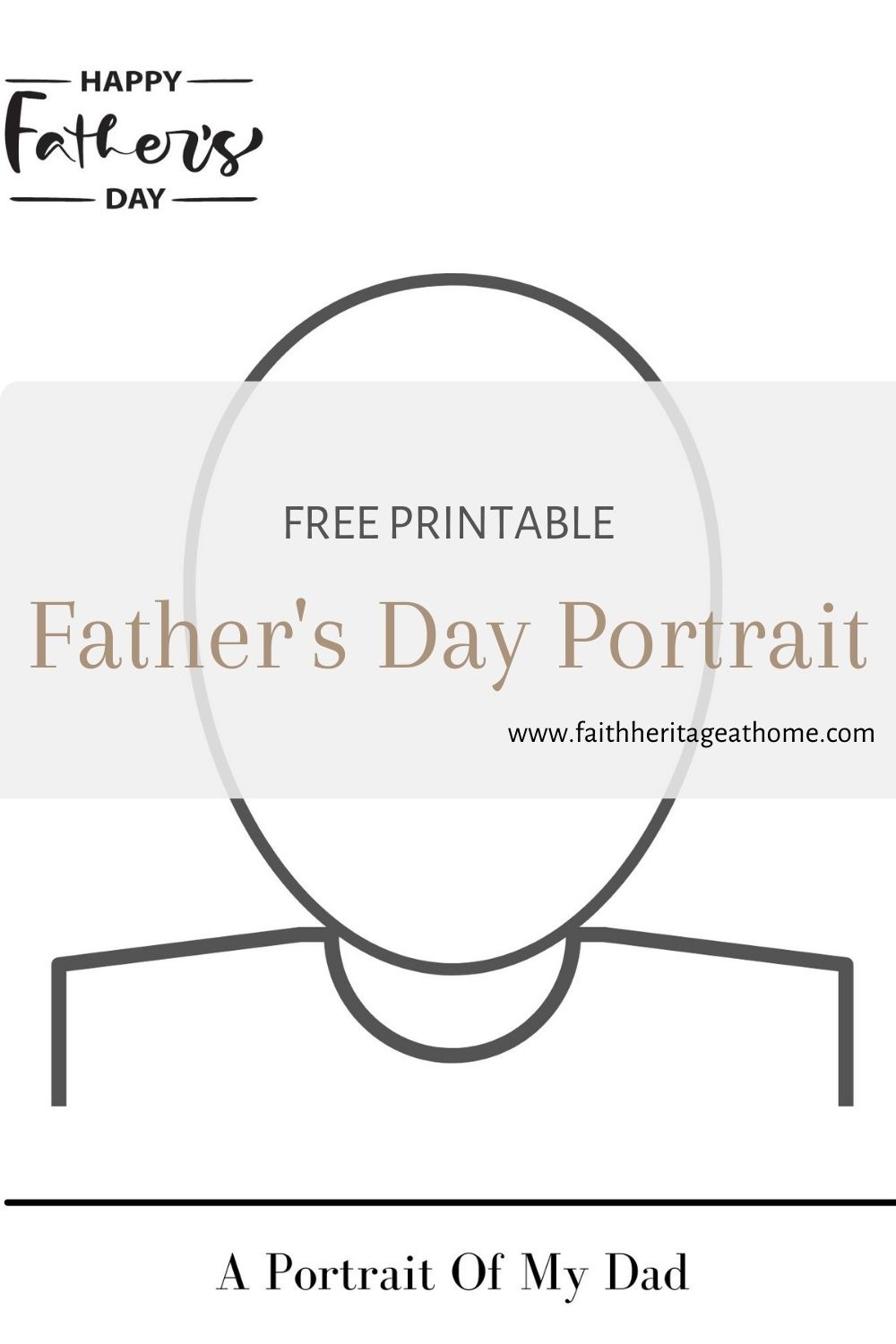 Father s Day Portrait Template Free Printable Faith Heritage 